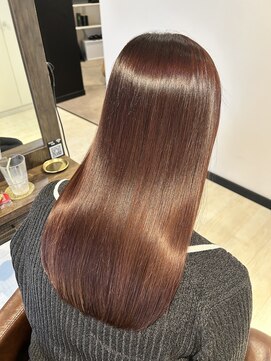 ピンクベージュ×H2プレミアム美髪トリートメント【髪質改善】