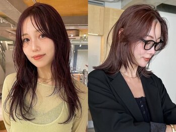 ケイトテイラー(KATETAYLOR)の写真/質感こだわるカットでミディアムレイヤーでも扱いやすいヘアの動きを意識しカット。伸ばしかけでも印象UP◎