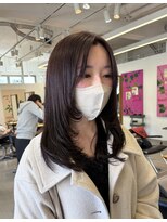 サニーズ(SUNNY'S by CONKS)&nbsp;ミディアムレイヤー/レイヤーカット/ラベンダーブラウン/柏