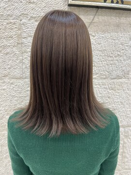 ティンク 天神(Tink) 話題【キラテラカラー】極上のツヤ感×透明感アッシュグレージュ