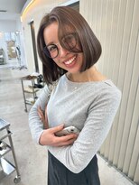 ユイマァル 岡山店(YUIMARL)&nbsp;大人ボブ20代30代40代脱白髪染め大人ハイライト髪質改善カラー