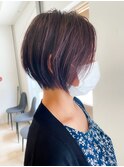 白髪ぼかしで暗くならないボブ