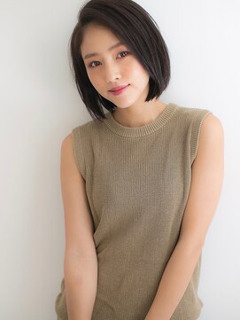 アスティエ(ASTIER) ASTIER hairstyle 巻かずに切りっぱなしボブで◎