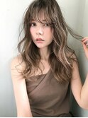 【CALVINA】シルキーベージュロング