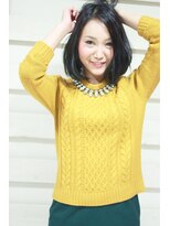 オーロ 緑地公園店(ORO)&nbsp;就活OK～大人黒髪ボブ　前髪長め