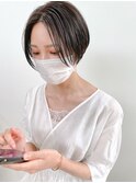 ダブルカラーピンクベージュピンクカラーケアブリーチミニボブ