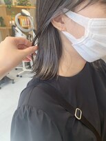 トリート 浦安店(TREAT)&nbsp;ボブ×インナーホワイトグレー