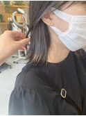 ボブ×インナーホワイトグレー