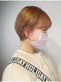 オレンジベージュ/ショート