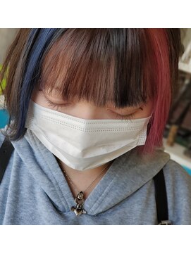 キキヘアメイク(kiki hair make) しんや【ブルー&ピンク】