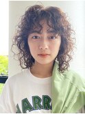 ウルフパーマ_外ハネボブセクションカラーペールベージュ_2654