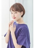 大人可愛い☆ナチュラル小顔ボブ☆丸みショートボブ