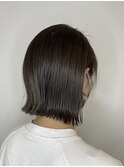 切りっぱなし前下がりボブ!!