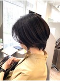 爽やかハンサムショート　ショートボブ　30代40代