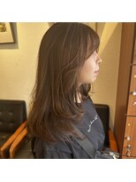 アルマヘアー(Alma hair by murasaki)&nbsp;明るめベージュのミディアムレイヤースタイル◎