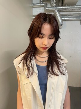 ノラ シブヤ(NORA) レイヤーカット/伸ばしかけヘア/暖色ブラウン