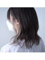 ニコリヘアワークス(nicori hair works)&nbsp;ミディアム×イヤリングカラー×グレー1