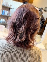 ヘアーエポック(hair epoque) 愛されくびレイヤーエモージュピンクベージュ