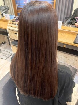 ヘアリゾート粋 トゥジュ 池袋東口店(tujuh) 艶髪ストレート/ココアブラウン艶髪20代30代40代