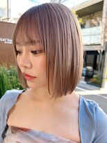 セイドット リー(Say. Ree)&nbsp;Say.シルキーベージュブリーチフレンチカジュアルボブ表参道青山