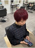 艶髪ワインレッドカラー