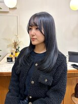 シエン 恵比寿(CIEN)&nbsp;ブルーグレー/ダークトーンカラー/レイヤーカット