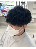 大人お洒落◎波巻きスパイラルMIXパーマ