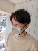 大人のセンターパートスタイル