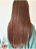 ブリーチなし◎暖色ツヤ増しカラー