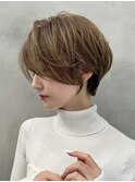 ショート/ハイライトカラー/白髪/白髪ぼかし/くびれヘア/大宮
