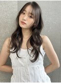 くびれヘア/顔周り/韓国/レイヤーカット/黒髪/ロング/前髪/大宮