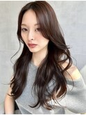 【MINX】顔周り似合わせカット+デザインカラーベージュ_表参道