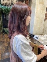 ヘアー クリエイト カルバリ(HAIR CREATE Calbari)&nbsp;秋色レイヤーミディアム～バイオレットピンク～