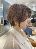 大人ガーリー/白髪前髪/ショートボブ/20代30代40代50代