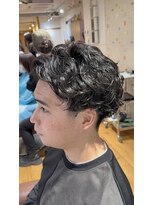 アヴァンス 天王寺店(AVANCE.)&nbsp;刈り上げアップバング×ニュアンスパーマ