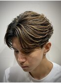 フェザーパーマ×金メッシュ