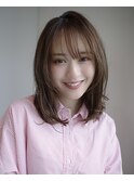 ミディアムレイヤー・ボブ/結べる/絶壁解消/３0代/２0代/長め