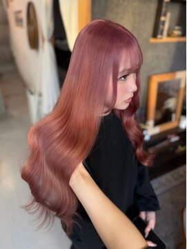 髪屋 紬 ピンクベージュ/ブリーチ2回～