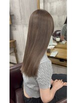 シェノン 近鉄奈良店(CHAINON)&nbsp;イメチェン/ピンクベージュ/アンブレラカラー/前髪/近鉄奈良