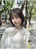 ボブ 20代30代40代ヘア 切りっぱなし 三ノ宮