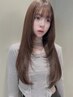 カット+クオライン縮毛矯正orストレート（ブリーチ毛不可）