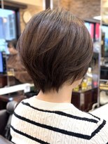 キャラ 池袋本店(CHARA)&nbsp;ひし形ショートボブ◎ノンブリーチ白髪ぼかし【池袋/白髪】