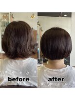 モンド ヘアクリエーション 新栄店(monde hair creation)&nbsp;【monde】before × after × 髪質改善