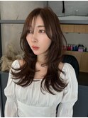 大分韓国かき上げレイヤーカット大人レイヤー顔まわりレイヤー