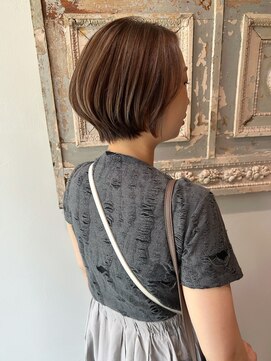 アンユヘアー 与野駅前店(unu.hair) [30代40代50代60代]ショートボブ/ハイライト