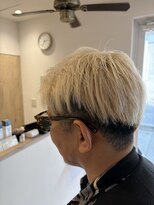 アズールサン 草加西口店(azule-sun)&nbsp;メンズブリーチ,ホワイトカラー,マッシュ,ツーブロック【草加】