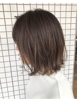 ヘアーアンドライフ ドア(hair&life Door) 重すぎない切りっぱなしボブ×シアーベージュ