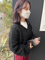 バディ ヘア フレス(BUDDY HAIR FRAIS)&nbsp;透明感たっぷりラベンダーベージュの肩下ボブ