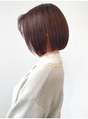 オレンジショコラベージュミニボブ