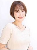 シースルーバング丸みショート